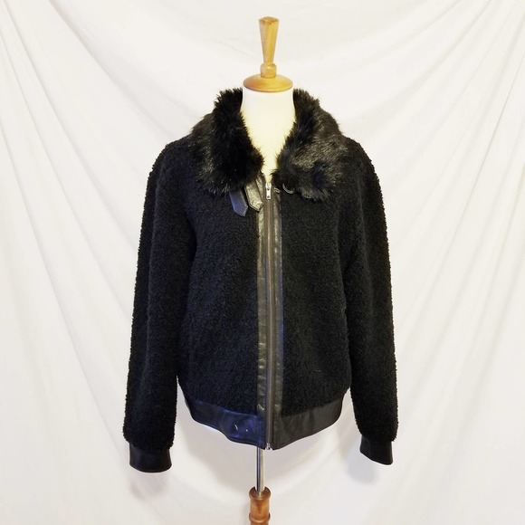 William Rast | Jackets & Coats | William Rast Faux Fur Bomber Jacket ...